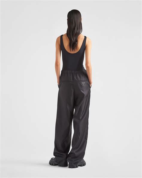 men prada nylon pants|Prada nylon off shoulder top.